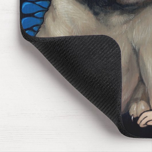 "Mops-Elf" Mousepad (Ecke)