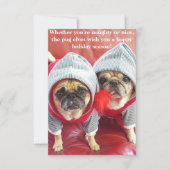 Mops Elves Einladung (Vorderseite)