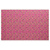 Mops Emoji Emoticon-Muster-Gewebe-heißes Rosa Stoff (Fat Quarter (45,7 x 55,9 cm))