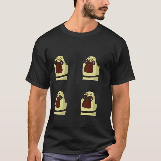 Mops Emotionen T-Shirt (Vorderseite)