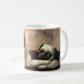 Mops-Engel inspiriert durch RAPHAEL Kaffeetasse (VorderseiteRechts)