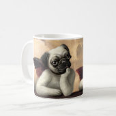 Mops-Engel inspiriert durch RAPHAEL Kaffeetasse (Vorderseite Links)