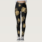 Mops-Entwurf Leggings (Vorderseite)