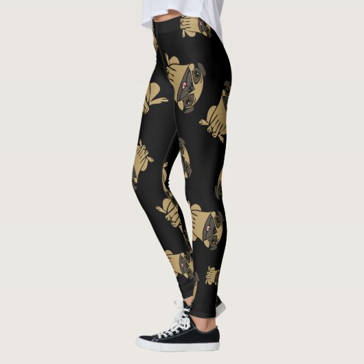 Mops-Entwurf Leggings (Links)