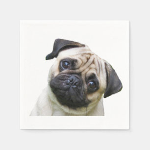 "Mops" Entwurfs-Papierservietten Serviette