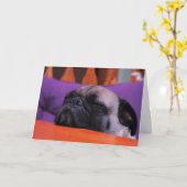 Mops erhalten wohle Karte (Gelbe Blume)