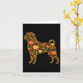 Mops Erntedank Dog Lover Fall Kaffeepumpkin Spi Karte (Gelbe Blume)