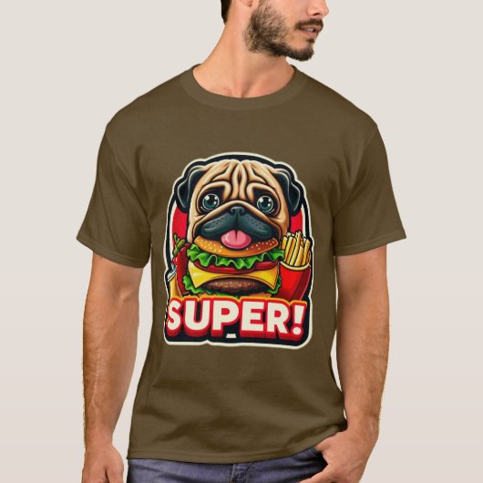 MOPS ESSEN BRGER UND FREUNDE 3 T-Shirt (Vorderseite)
