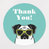 Mops Etiketten (Design 2)