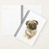 Mops Face Art Print | Niedlicher Mops Hund Planer (Anzeige)