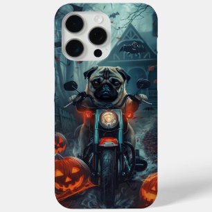 Mops fährt Motorrad Halloween Gruselig Case-Mate iPhone Hülle