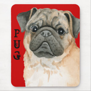 Mops-Farbblock Mousepad