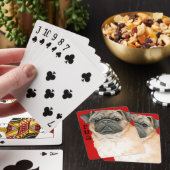 Mops-Farbblock Spielkarten (In Situ)