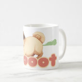 Mops-Farbedesign Kaffeetasse (VorderseiteRechts)