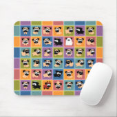 Mops-Farbquadrat Mousepad (Mit Mouse)