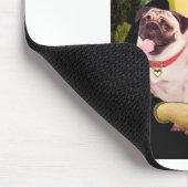 Mops (Fawn + Blk) - Mona Lisa Mousepad (Ecke)