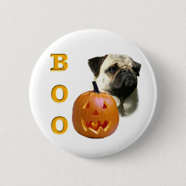Mops (fawn) Boo Button