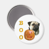 Mops (fawn) Boo Magnet (Vorderseite/Rückseite)