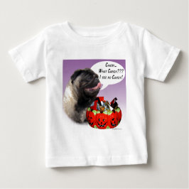 Mops (fawn) Halloween Candy Baby T-shirt