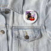 Mops (fawn) Halloween Candy Button (Beispiel)