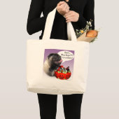 Mops (fawn) Halloween Candy Jumbo Stoffbeutel (Vorderseite (Produkt))