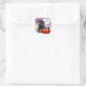 Mops (fawn) Halloween Candy Runder Aufkleber (Tasche)