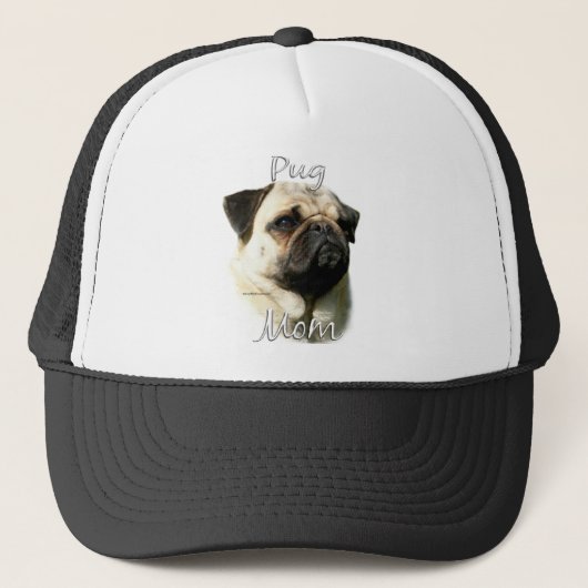 Mops (fawn) Mama 2 Truckerkappe (Vorderseite)