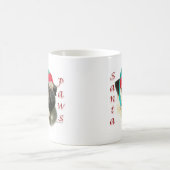 Mops (fawn) Santa Paws Kaffeetasse (Mittel)