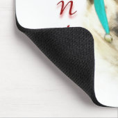 Mops (fawn) Santa Paws Mousepad (Ecke)