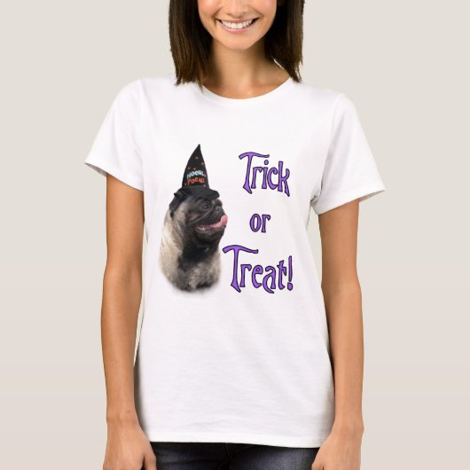 Mops (fawn) Trick T-Shirt (Vorderseite)