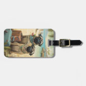 Mops Ferienwohnung Gepäckanhänger (Vorderseite horizontal)