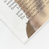 Mops, Festhund und Hut Fleecedecke (Ecke)