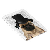 Mops, Festhund und Hut Magnet (Rechte Seite)