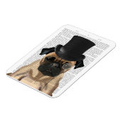 Mops, Festhund und Hut Magnet (Linke Seite)