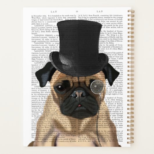 Mops, Festhund und Hut Planer (Rückseite)