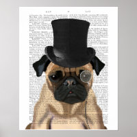 Mops, Festhund und Hut