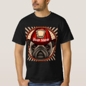 Mops Feuerwehrmann T-Shirt (Vorderseite)