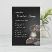 Mops & Fine Wine Cocktail Party Einladungen 05 (Stehend Vorderseite)