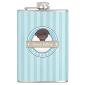 Mops Flachmann (Vorderseite)