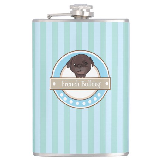 Mops Flachmann (Vorderseite)