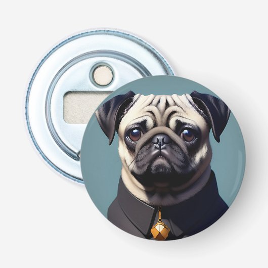 Mops Flaschenöffner (Vorderseite)