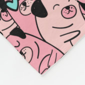 Mops Fleece Blanket (Ecke)