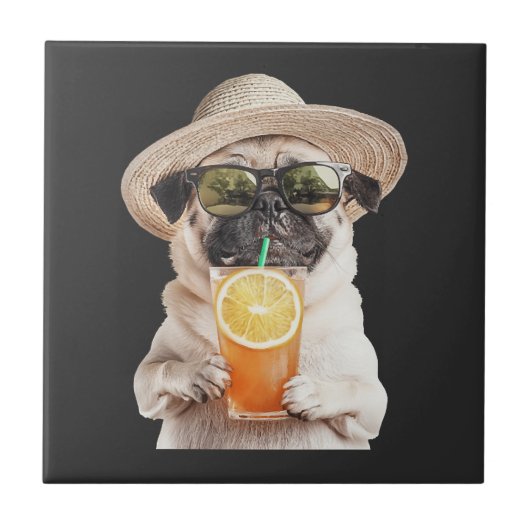 Mops fliese (Vorderseite)