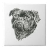 Mops Fliese (Vorderseite)