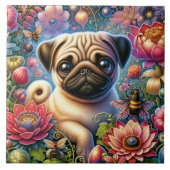 Mops Fliese (Vorderseite)