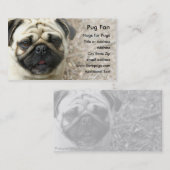 Mops-Foto-Geschäfts-Karte Visitenkarte (Vorne/Hinten)