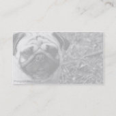 Mops-Foto-Geschäfts-Karte Visitenkarte (Rückseite)