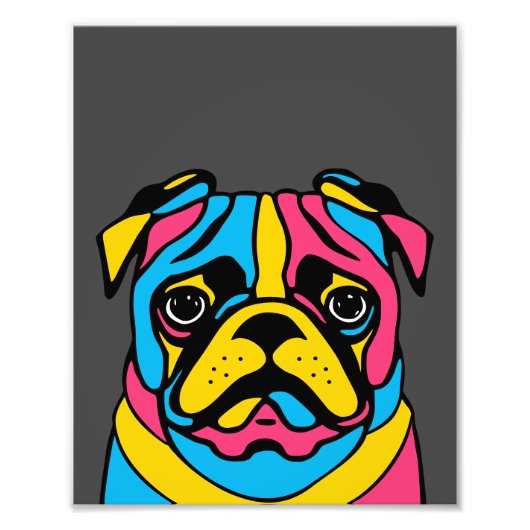 Mops Fotodruck (Vorne)