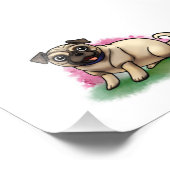 Mops Fotodruck (Ecke)