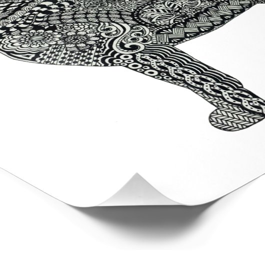 Mops Fotodruck (Ecke)